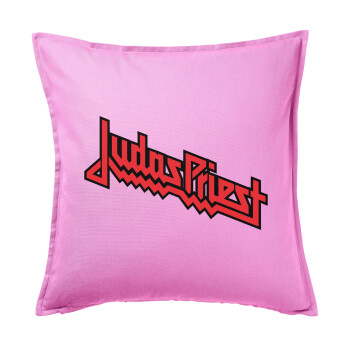 Judas Priest, Sofa cushion Pink 50x50cm includes filling