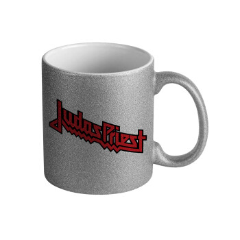 Judas Priest, Κούπα Ασημένια Glitter που γυαλίζει, κεραμική, 330ml