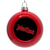 Red Christmas tree ornament bauble 8cm