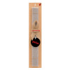 Πασχαλινό Σετ, ξύλινο μπρελόκ & πασχαλινή λαμπάδα αρωματική πλακέ (30cm) (ΓΚΡΙ)