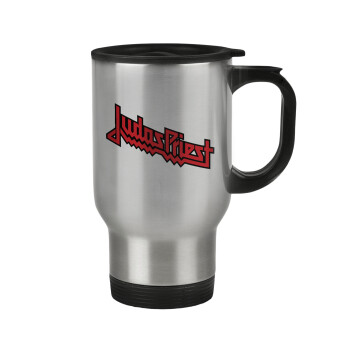 Judas Priest, Stainless steel travel mug with lid, double wall 450ml
