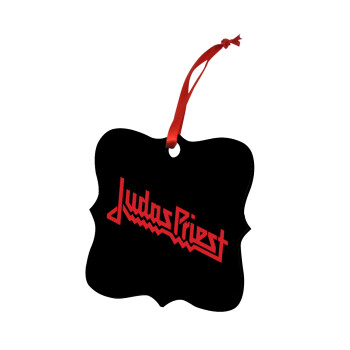 Judas Priest, Christmas ornament polygon wooden 7.5cm