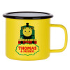 Metallic enamel MATT Yellow cup 360ml