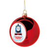 Christmas tree ball Red 8cm