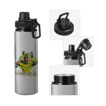 Neymar JR, Metallic water bottle with safety cap, 850ml aluminum