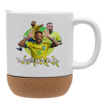 Neymar JR, Ceramic coffee mug Cork (MAT), 330ml (1pcs)