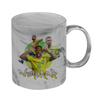 Neymar JR, Mug ceramic marble style, 330ml