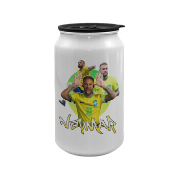 Neymar JR, Κούπα ταξιδιού μεταλλική με καπάκι (tin-can) 500ml