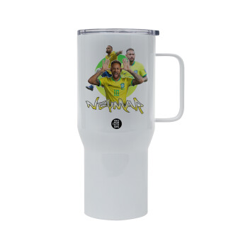 Neymar JR, Mega Stainless steel Tumbler with lid, double wall 750L