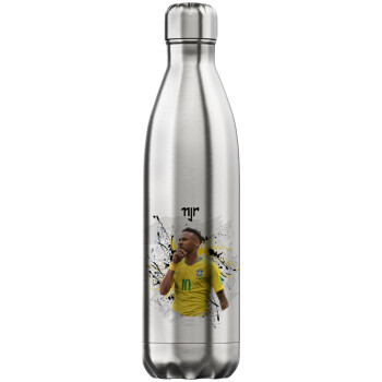 Neymar JR, Μεταλλικό παγούρι θερμός Inox (Stainless steel), διπλού τοιχώματος, 750ml