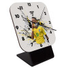 Quartz Wooden table clock with hands (10cm)