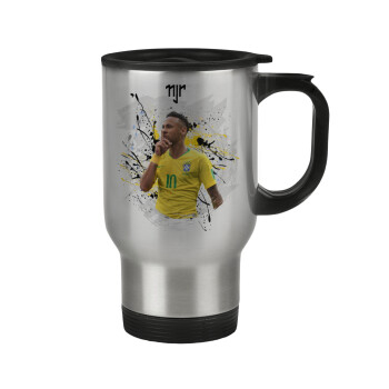 Neymar JR, Stainless steel travel mug with lid, double wall 450ml