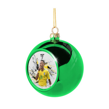 Neymar JR, Green Christmas tree ornament ball 8cm