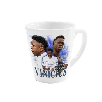 Vinicius Junior, Κούπα κωνική Latte Λευκή, κεραμική, 300ml