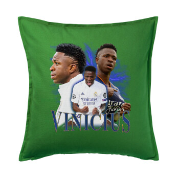 Vinicius Junior, Sofa cushion Green 50x50cm includes filling