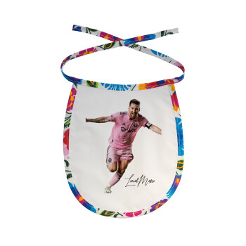 Lionel Messi inter miami jersey, Σαλιάρα μωρού αλέκιαστη με κορδόνι Χρωματιστή