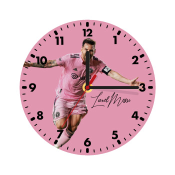 Lionel Messi inter miami jersey, Wooden wall clock (20cm)