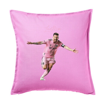 Lionel Messi inter miami jersey, Sofa cushion Pink 50x50cm includes filling