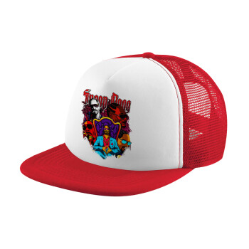 Snoop Dogg, Καπέλο Ενηλίκων Soft Trucker με Δίχτυ Red/White (POLYESTER, ΕΝΗΛΙΚΩΝ, UNISEX, ONE SIZE)