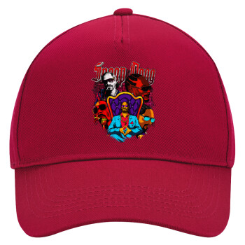 Snoop Dogg, Adult Ultimate Hat RED, (100% COTTON DRILL, ADULT, UNISEX, ONE SIZE)