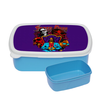 Snoop Dogg, ΜΠΛΕ παιδικό δοχείο φαγητού (lunchbox) πλαστικό (BPA-FREE) Lunch Βox M18 x Π13 x Υ6cm