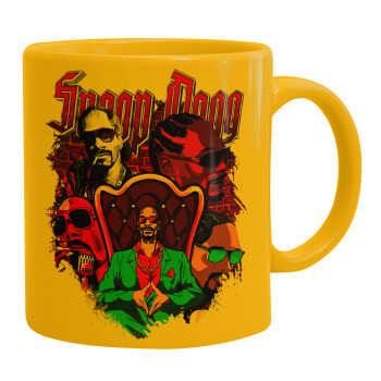 Snoop Dogg, Ceramic coffee mug yellow, 330ml (1pcs)