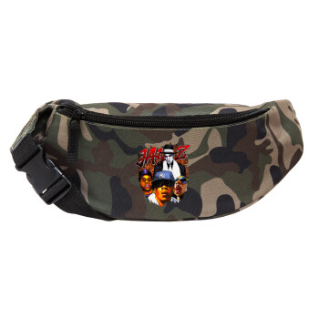 JAY-Z, Unisex waist bag (banana) in Jungle camouflage color with 2 pockets