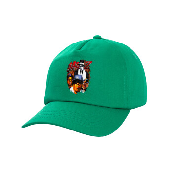 JAY-Z, Children's Baseball Cap, 100% Cotton Twill, Green (COTTON, CHILDREN'S, UNISEX, ONE SIZE)