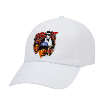 JAY-Z, Καπέλο Ενηλίκων Baseball Λευκό 5-φύλλο (POLYESTER, ΕΝΗΛΙΚΩΝ, UNISEX, ONE SIZE)