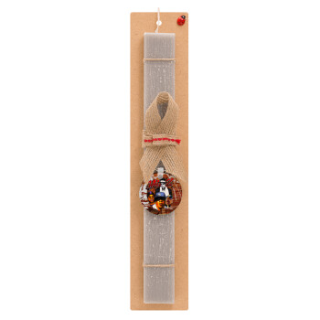 JAY-Z, Easter Set, wooden keychain & scented Easter candle flat (30cm) (GRAY)