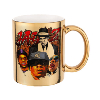 JAY-Z, Mug ceramic, gold mirror, 330ml