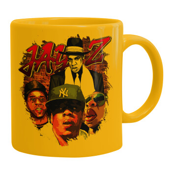 JAY-Z, Ceramic coffee mug yellow, 330ml (1pcs)