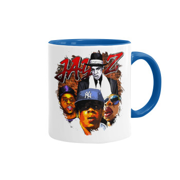 JAY-Z, Mug colored blue, ceramic, 330ml