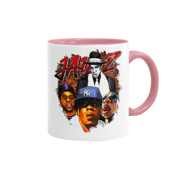 JAY-Z, Mug colored pink, ceramic, 330ml