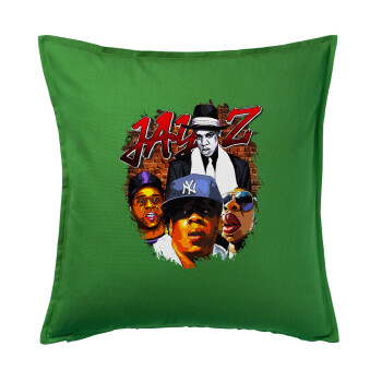 JAY-Z, Sofa cushion Green 50x50cm includes filling