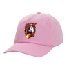 Adult Baseball Cap, 100% Cotton, PINK (COTTON, ADULT, UNISEX, ONE SIZE)