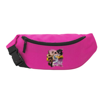 Lionel Messi Miami, Unisex waist bag (banana) in PINK color with 2 pockets