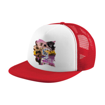 Lionel Messi Miami, Καπέλο Ενηλίκων Soft Trucker με Δίχτυ Red/White (POLYESTER, ΕΝΗΛΙΚΩΝ, UNISEX, ONE SIZE)