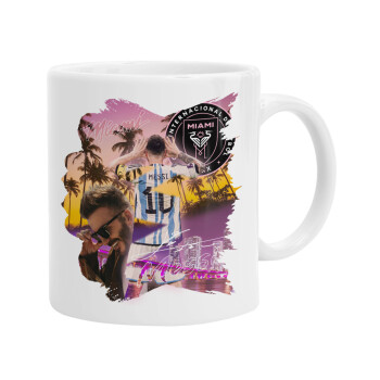 Lionel Messi Miami, Ceramic coffee mug, 330ml (1pcs)