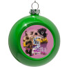 Green Christmas tree ornament bauble 8cm