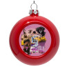 Red Christmas tree ornament bauble 8cm