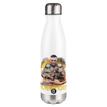 Conor McGregor Notorious, Metal mug thermos White (Stainless steel), double wall, 500ml
