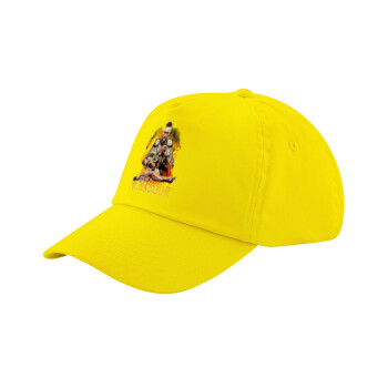 Conor McGregor Notorious, Child's Baseball Cap, 100% Cotton Twill, Yellow (COTTON, CHILD, UNISEX, ONE SIZE)