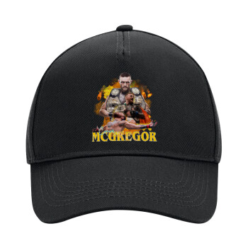 Conor McGregor Notorious, Καπέλο Ενηλίκων Ultimate ΜΑΥΡΟ, (100% ΒΑΜΒΑΚΕΡΟ DRILL, ΕΝΗΛΙΚΩΝ, UNISEX, ONE SIZE)
