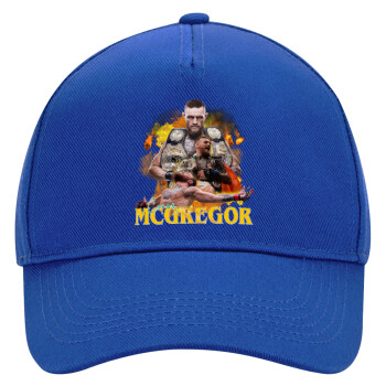 Conor McGregor Notorious, Ultimate Adult Hat BLUE, (100% COTTON DRILL, ADULT, UNISEX, ONE SIZE)