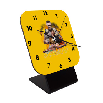 Conor McGregor Notorious, Quartz Wooden table clock with hands (10cm)