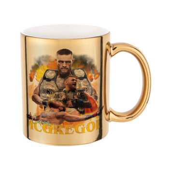Conor McGregor Notorious, Mug ceramic, gold mirror, 330ml