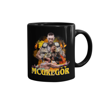 Conor McGregor Notorious, Κούπα Μαύρη, κεραμική, 330ml