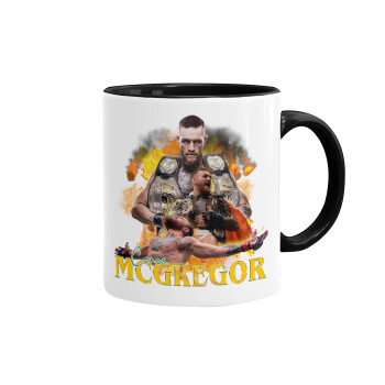 Conor McGregor Notorious, Mug colored black, ceramic, 330ml