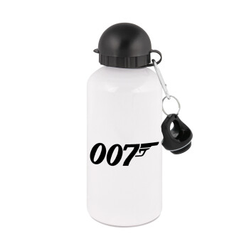 James Bond 007, Metal water bottle, White, aluminum 500ml